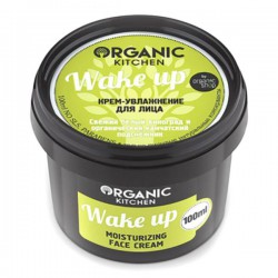 Крем для лица Organic Kitchen Вейк Ап увлажнение белый виноград и камчатский подснежник 100 мл