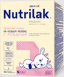 Смесь Нутрилак Премиум 1 на козьем молоке с 0 месяцев 600 г