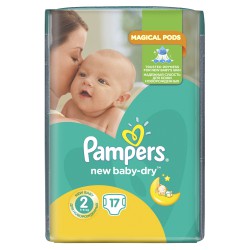 Подгузники 17 шт. Pampers актив беби драй 3-6 кг