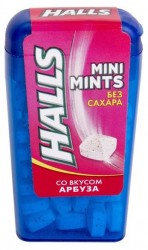 Леденцы Halls Мини минтс со вкусом арбуза 12.5 г