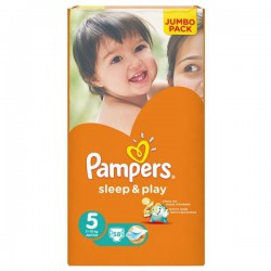 Подгузники 58 шт. Pampers слип энд плей джуниор 11-18 кг р. 5
