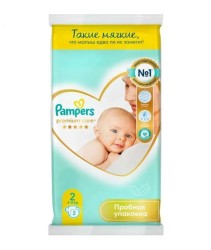Подгузники 2 шт. Pampers премиум кеа мини 4-8 кг р. 2 пробник