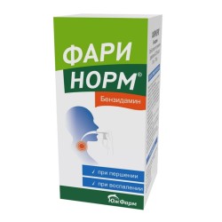 Фаринорм Бензидамин, спрей для местного применения дозированный 0.255 мг/доза 176 доз 30 мл