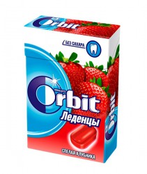 Леденцы 35 г Orbit спелая клубника