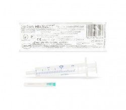 Шприц одноразовый с иглой 100 шт. 2 мл