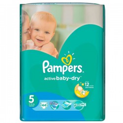 Подгузники 44 шт. Pampers актив беби джуниор 11-25 кг р. 5