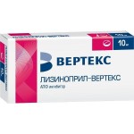 Лизиноприл-Вертекс, таблетки 10 мг 20 шт