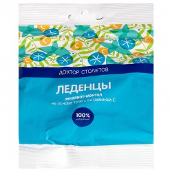Леденцы Доктор Столетов ментол эвкалипт 60 г
