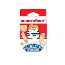 Лейкопластырь Sanitabant ассорти 20 шт.