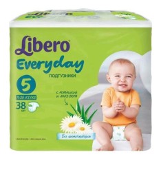 Подгузники 38 шт. Libero эвридей экстра лардж 11-25 кг р. xl